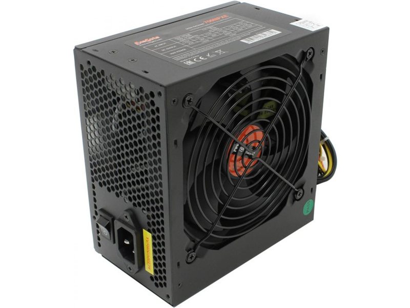 Exegate EX220360RUS Блок питания 700W Exegate 700NPXE(+PFC), black, 12cm fan, 24p+(4+4)p, 6/8p PCI-E, 4*SATA, 3*IDE, FDD