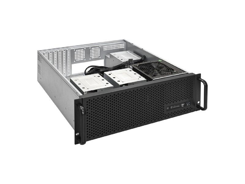 Exegate EX300029RUS Серверный корпус ExeGate Pro 3U450-09 <RM 19", высота 3U, глубина 450, БП 1000PAS, USB+USB3.0>
