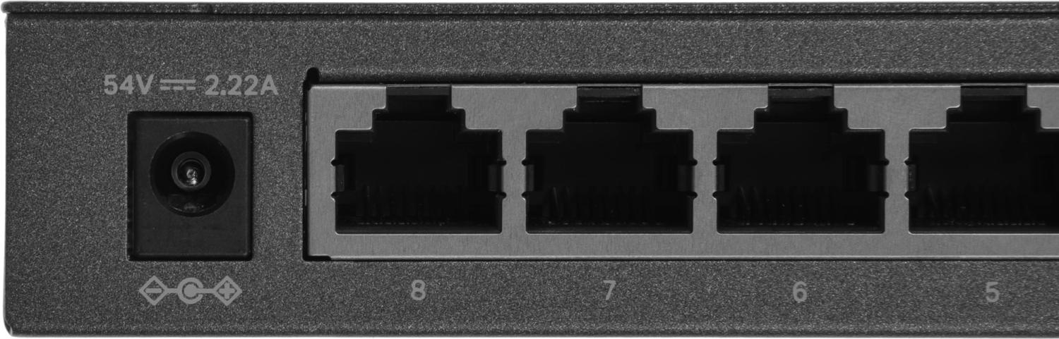 Коммутатор Mercusys MS110GMP (L2) 10x1Гбит/с 8PoE+ 111W неуправляемый