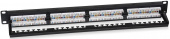 Патч-панель Cabeus PL2-24-CAT.5E-DUAL 19" 1U 24xRJ45 кат.5E UTP