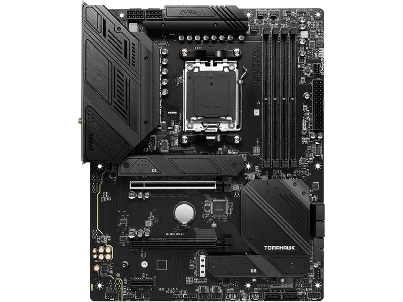 Материнская плата/ MB MSI AMD B650 sAM5, 4xDDR5(256GB), HDMI 2.1/DP, 2xPCIe 4.0x16, 1xPCIe 3.0, 1xLAN (2.5GbE), Wi-Fi, BT, 6xSATA 6Gb/s, 3xM.2, 1xUSB-C, 7xUSB 3.2, 2xUSB 2.0, ATX