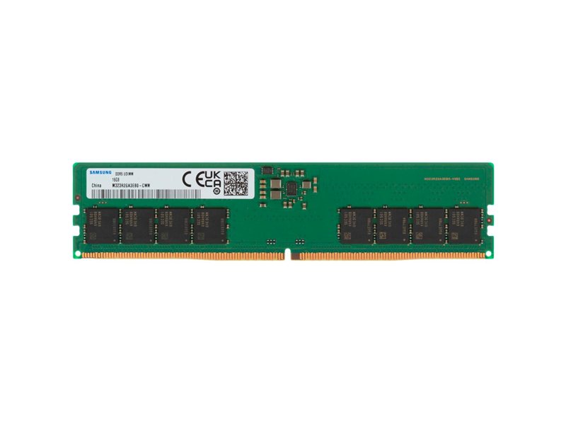 Модуль памяти 16GB Samsung DDR5 5600 UDIMM Desktop Non-ECC,CL46, 1.1V, 1Rx8, Bulk