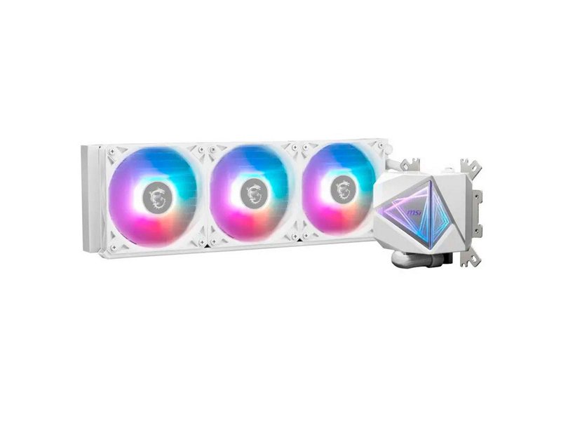 Жидкостная система охлаждения MSI MAG CORELIQUID I360 WHITE 3x ARGB Gen2 Fan, ARGB Gen2 Block, Color Box