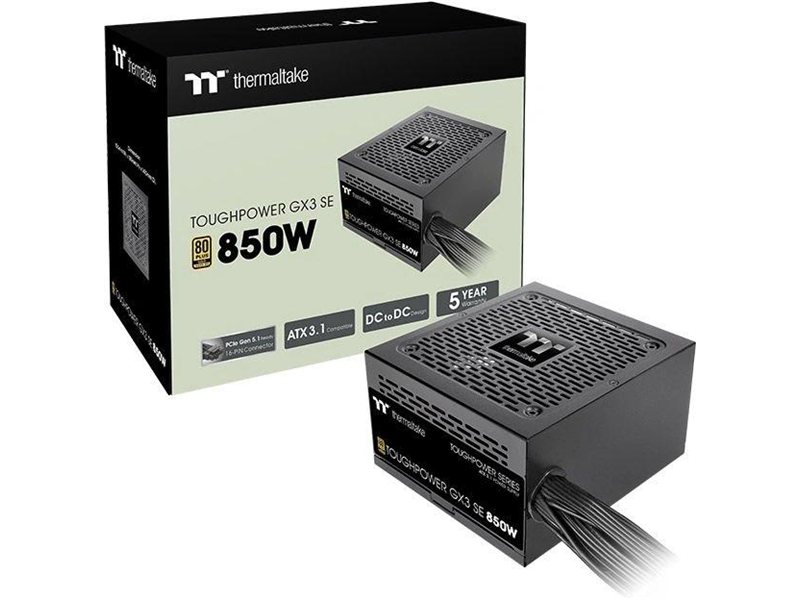 Блок питания Thermaltake ATX 850W Toughpower GX3 SE 80+ gold (20+4pin) APFC 120mm fan 3xSATA RTL