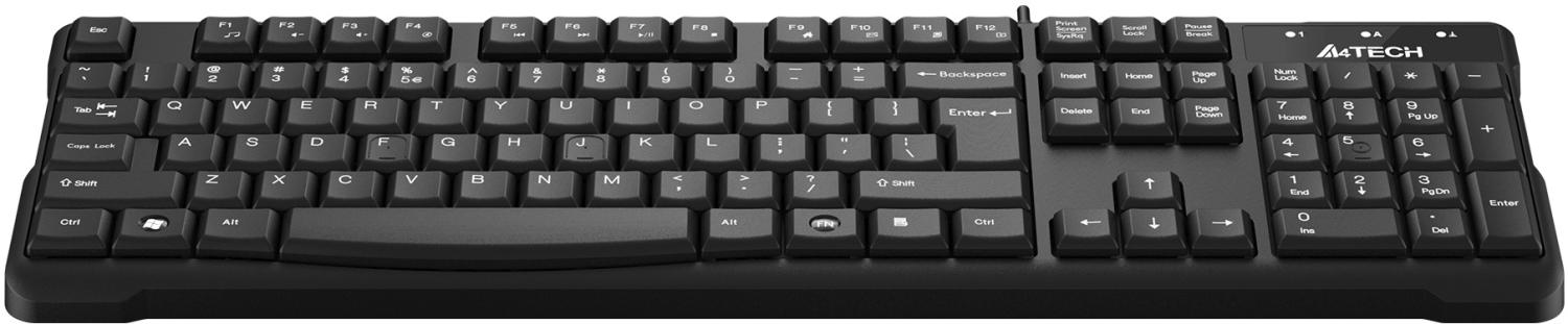 Клавиатура A4Tech KR-750 черный USB (KR-750 BLACK) кабель 1.5м