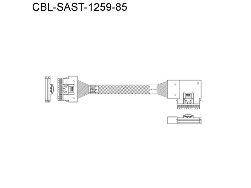 Кабель SuperMicro CBL-KIT-220U-TNR-22N Cable Kit with 11 NVMe cables for X12 Ultra 220U-TNR