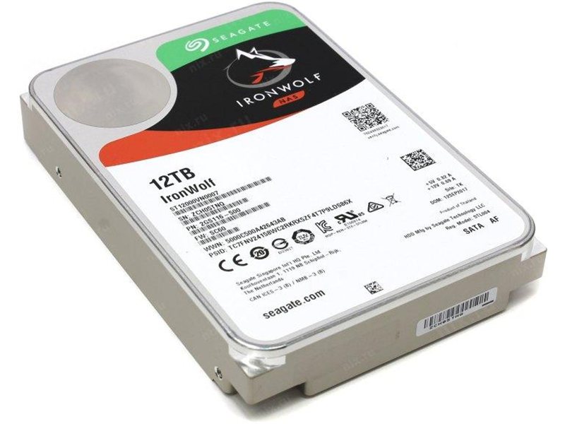 Жесткий диск/ RECERTIFIED HDD Seagate SATA3 12Tb IronWolf NAS 7200 256Mb 1 year warranty RECERTIFIED