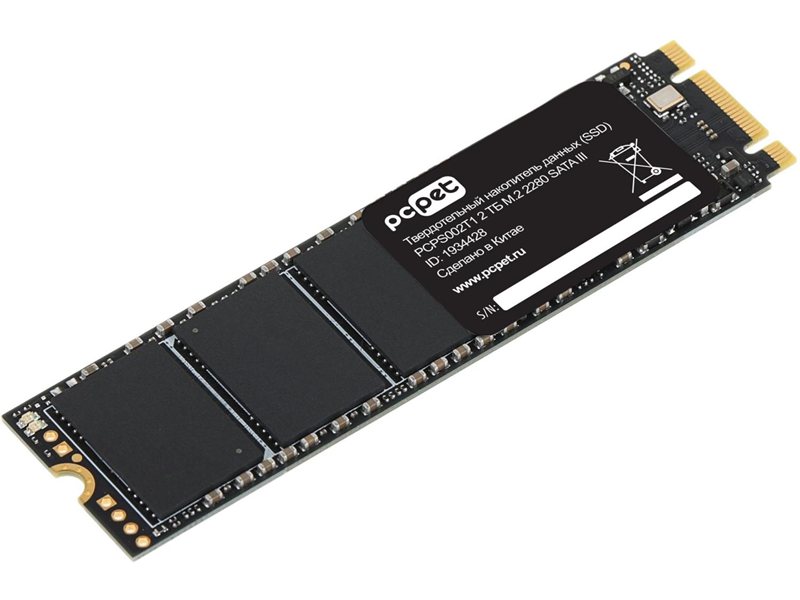 Накопитель SSD PC Pet SATA-III 2TB PCPS002T1 M.2 2280 OEM