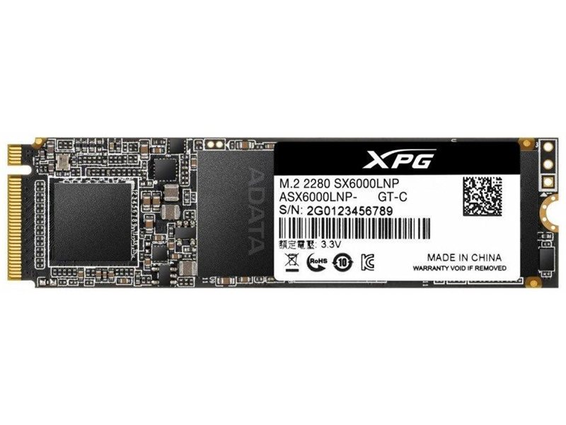 Накопитель SSD A-Data PCIe 3.0 x4 128GB ASX6000LNP-128GT-C XPG SX6000 Lite M.2 2280