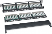 Патч-панель Cabeus PLHD-48-CAT.5E-SH-DUAL IDC-1U 19" 1U 48xRJ45 кат.5E FTP