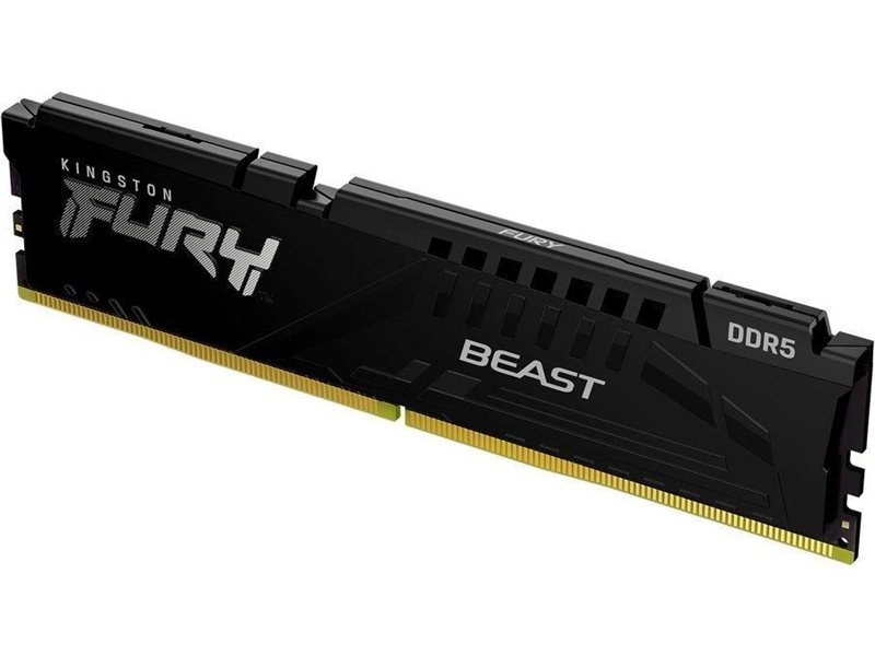 Память DDR5 16GB 6400MHz Kingston KF564C32BBE-16 Fury Beast Black Expo RTL Gaming PC5-51200 CL32 DIMM UDIMM 288-pin 1.4В single rank с радиатором Ret