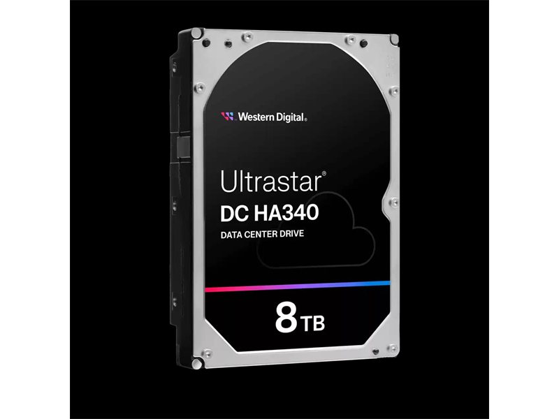 Жесткий диск/ HDD WD SATA 3.2 LFF Server 8Tb Ultrastar DC HA340 7200 6Gb/s 256MB 1 year warranty (replacement HUS728T8TALE6L4, HUH721008ALE604, ST8000NM017B)