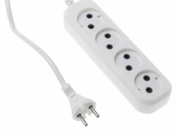 Сетевой удлинитель Buro BU-PSL4.1/W 1.5м (4 розетки) белый (пакет ПЭ)