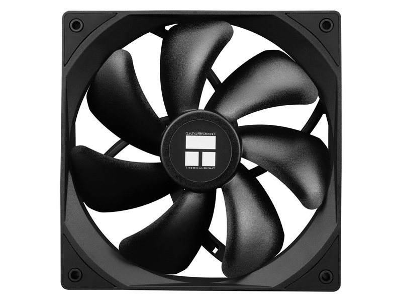 Кулер для корпуса/ Case Cooler Thermalright TL-C14C (140x140x25mm, 4-pin PWM, 75.8CFM, 26.4dBA, 1500RPM, Black)