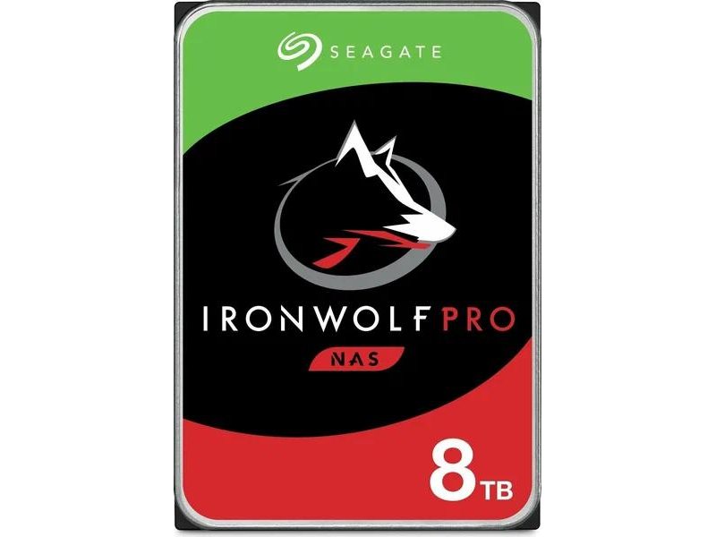 Жесткий диск/ HDD Seagate SATA3 8TB NAS Ironwolf Pro 6Gb\s 7200 256Mb 1 year warranty (replacement ST8000VN0022, ST8000NE001)