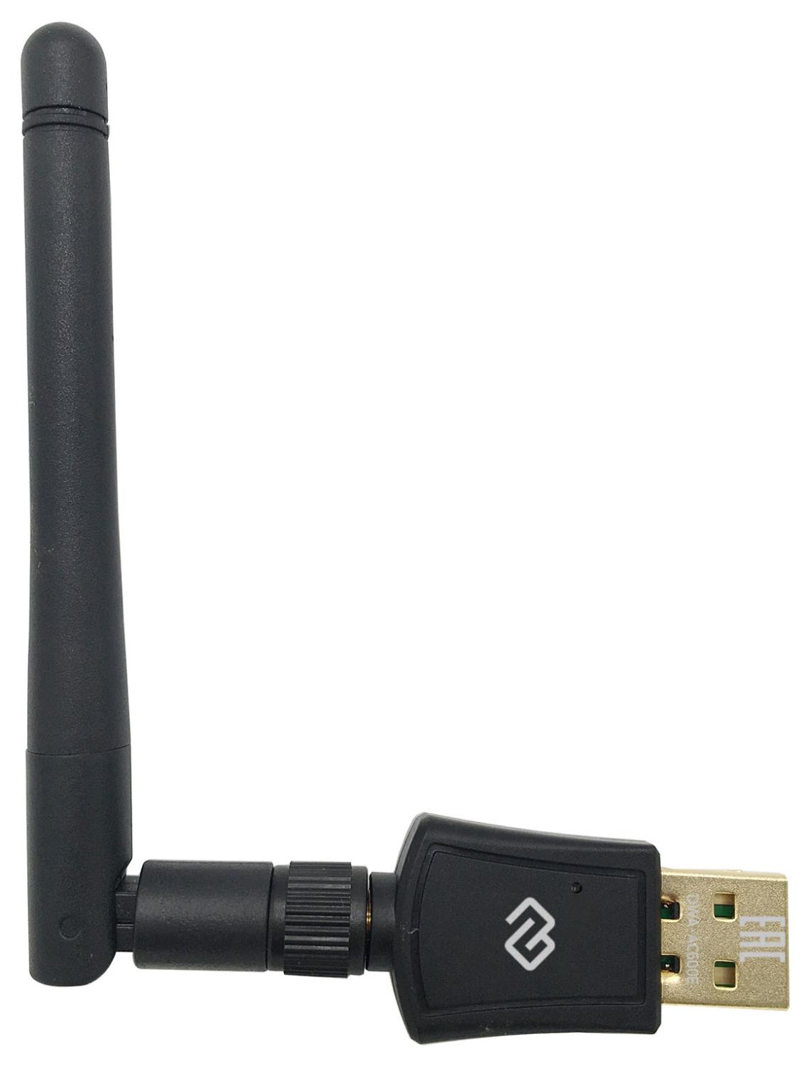 Сетевой адаптер Wi-Fi Digma DWA-AC600E AC600 USB 2.0 (ант.внеш.съем) 1ант.