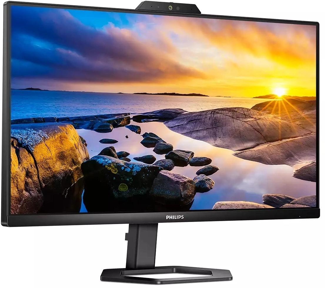 Монитор Philips 23.8" 24E1N5300HE черный IPS LED 1ms 16:9 HDMI M/M Cam матовая HAS Piv 300cd 178гр/178гр 1920x1080 75Hz FreeSync DP FHD USB 4.37кг