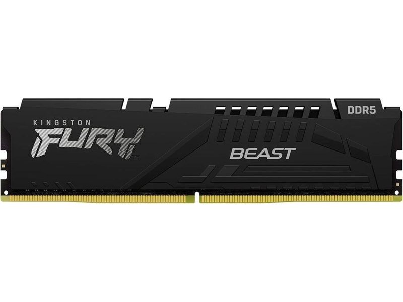 Память DDR5 16GB 6400MHz Kingston KF564C32BBE-16 Fury Beast Black Expo RTL Gaming PC5-51200 CL32 DIMM UDIMM 288-pin 1.4В single rank с радиатором Ret