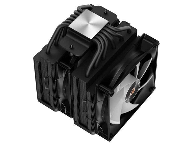 Кулер для процессора/ CPU Cooler Ocypus Delta A62 BK ARGB (260W, 4-pin PWM, 156mm, Al/Cu, 6x6mm, ARGB, 2x120mm, 73CFM, 29dBA, 2000RPM, S: 1851/1700/1200/115X, AM5/AM4, black)