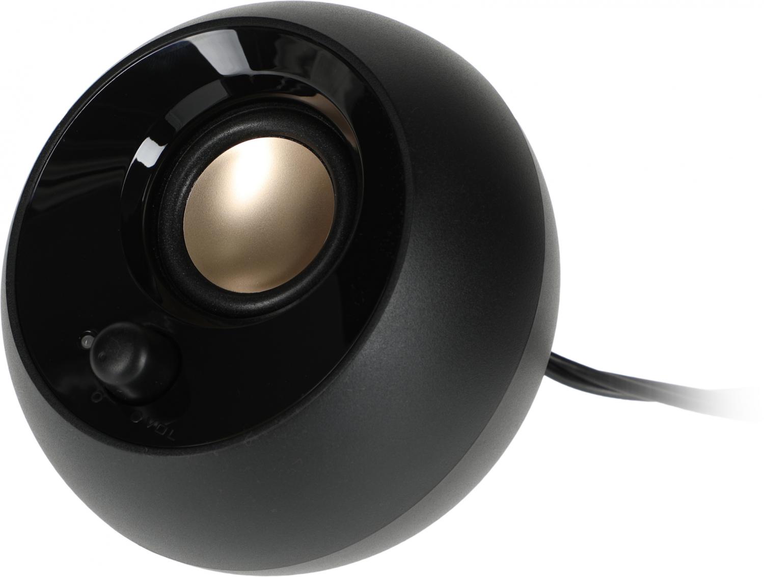 Колонки Creative PEBBLE MF1680 2.0 черный 4.4Вт
