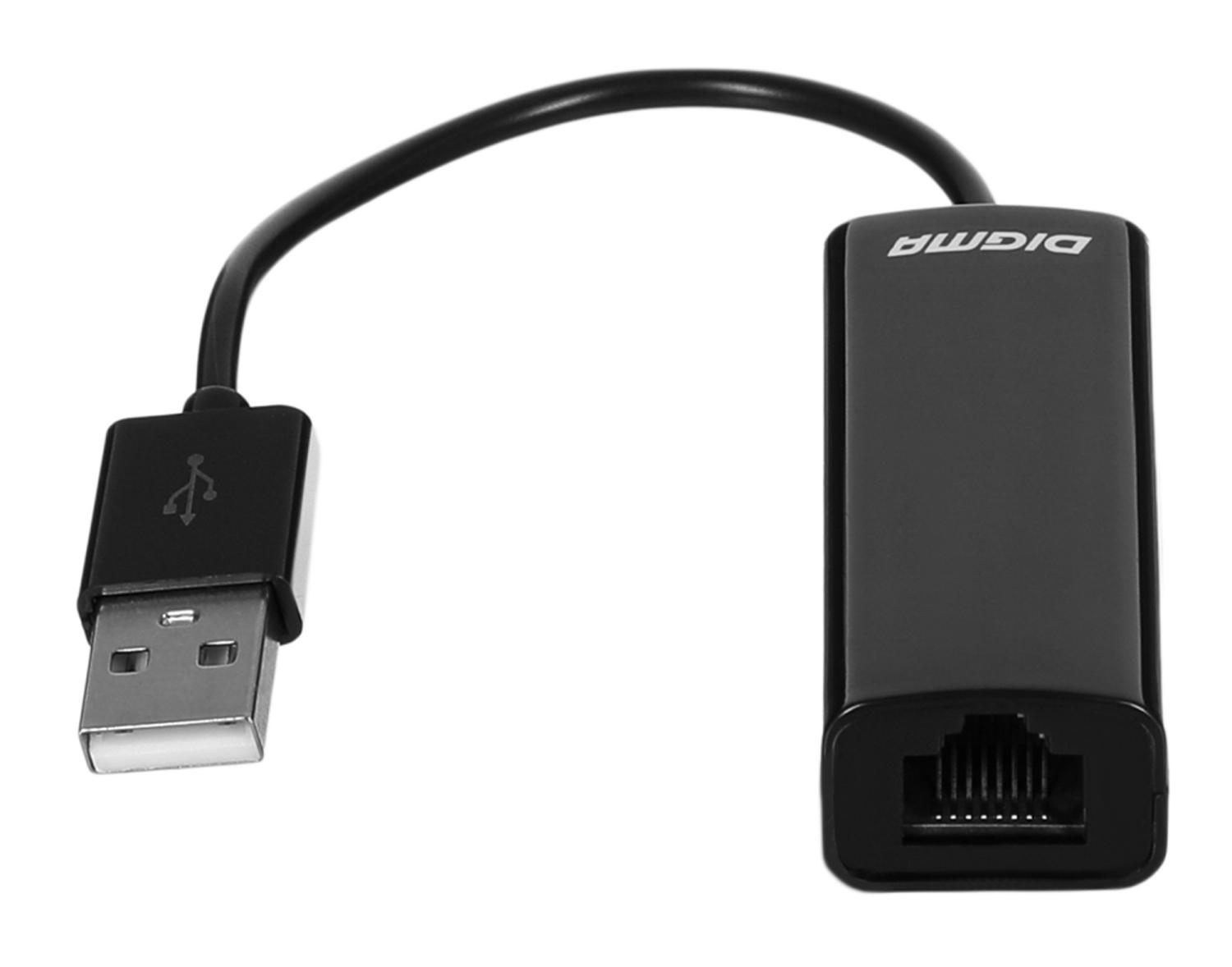 Сетевой адаптер Fast Ethernet Digma D-USB2-LAN100 USB 2.0