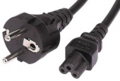 Кабель Buro IEC C5 (3-pin) Евровилка 3м (BU-PCAB-3-3PIN) [BU-PCAB-3-3PIN]