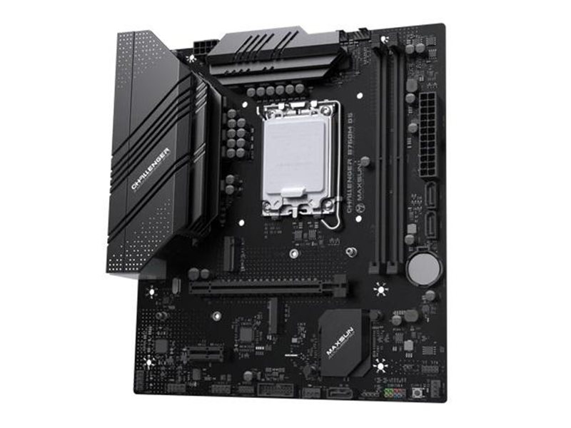 Материнская плата MAXSUN MS-Challenger B760M D5 WIFI, LGA1700, B760, 2*DDR5, 3*SATA3, 2*M.2, USB 3.2, USB 2.0, 1*PCIEx16, 1*PCIEx1, VGA+HDMI, mATX