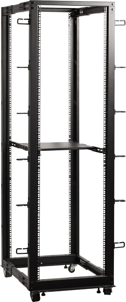 Полка выдвижная Lanmaster TWT-RACK2-S4-ADJ/45 1U нагр.:45кг. 19" черный