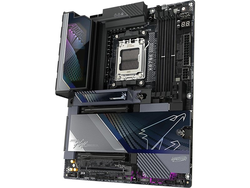 Материнская плата Gigabyte X870E A MASTER X Socket AM5 AMD X870E 4xDDR5 ATX AC`97 8ch(7.1) 1 x 10Gigabit + 1 x 5Gigabit RAID+HDMI