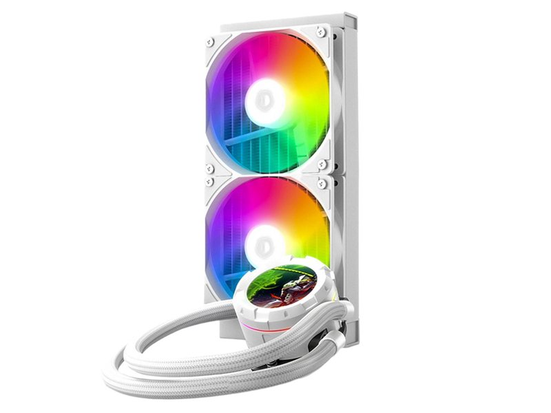 Жидкостная система охлаждения ID-Cooling SL240 XE WHITE /LCD SCREEN /300W /all Intel /all AMD