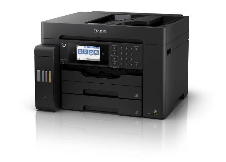 МФУ струйный Epson L15150 (C11CH72404/505/506/403/503) A3+ Duplex Net WiFi черный