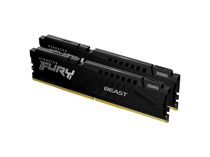 Модуль памяти Kingston 64GB DDR5 6400 DIMM FURY Beast KF564C32BBEK2-64 Non-ECC,  CL32, 1.4V, kit 2*32gb