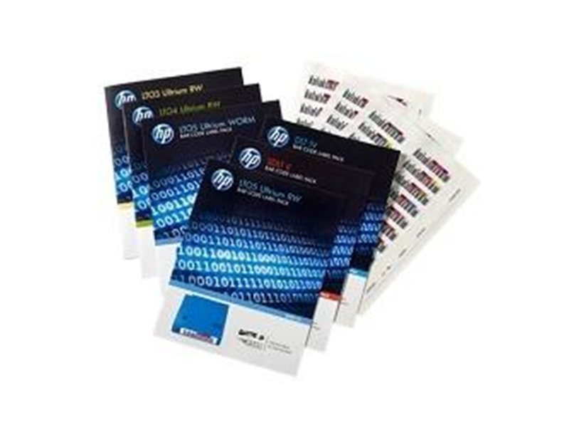 Набор наклеек HPE Ultrium6 6,25Tb bar code label pack (100 data + 10 cleaning) for C7976A (for libraries autoloaders)