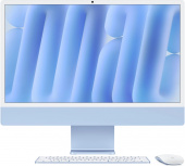 Моноблок Apple iMac A3137 24" 4.5K M4 10 core (4) 16Gb SSD256Gb 10 core GPU macOS WiFi BT 143W клавиатура мышь Cam синий 4480x2520