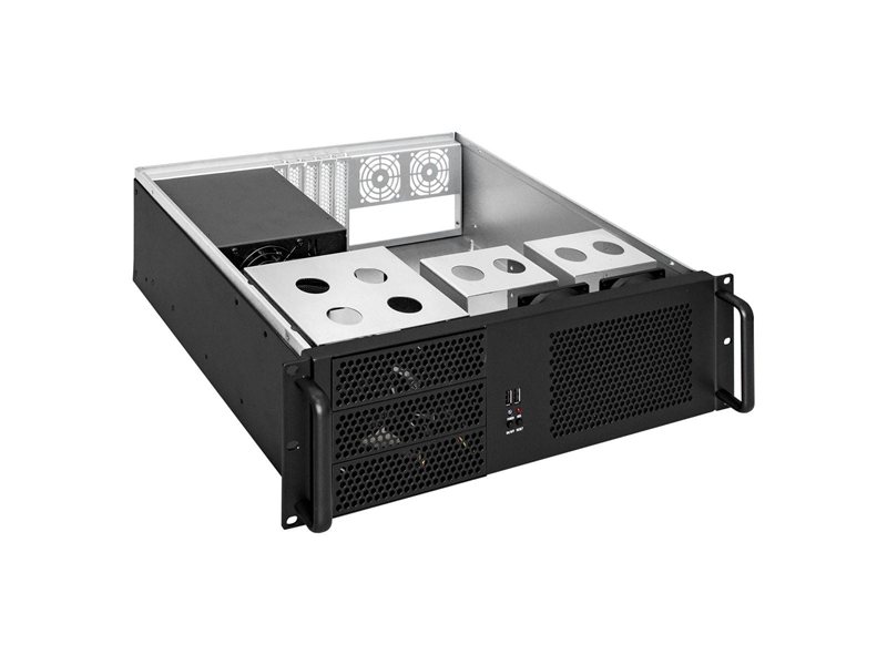 Exegate EX293184RUS Серверный корпус ExeGate Pro 3U390-08 <RM 19", высота 3U, глубина 390, БП 500RADS, USB>