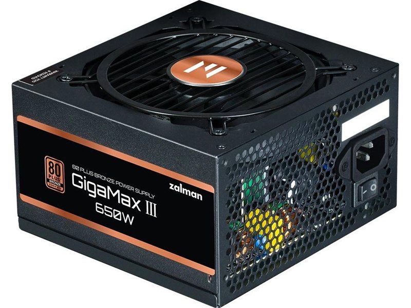 Блок питания Zalman ATX 650W ZM650-GV3 Gen.5 80+ bronze (20+4pin) APFC 120mm fan 6xSATA RTL