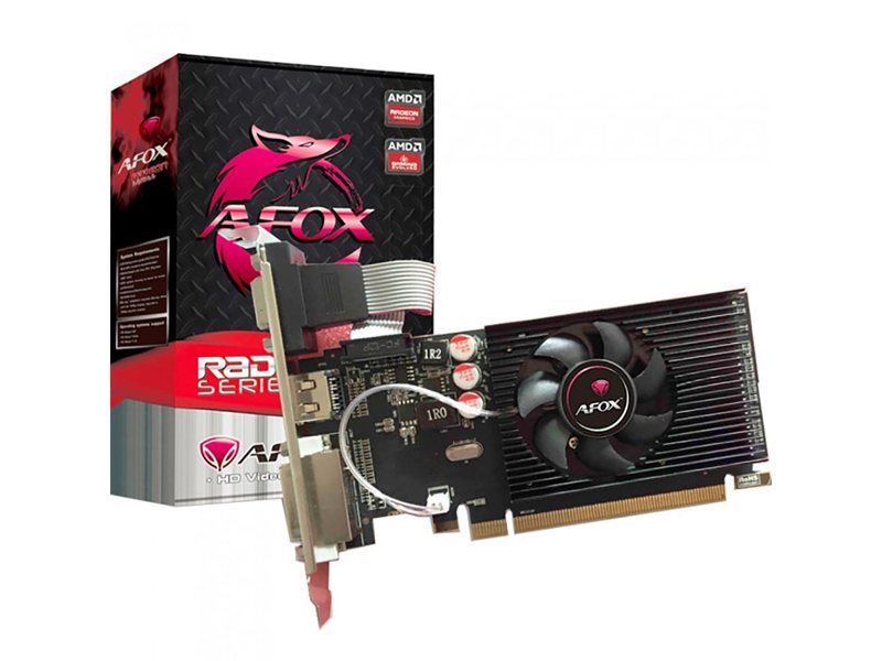 Видеокарта Afox R5 230 1GB GDDR3 64bit DVI HDMI 1FAN LP RTL