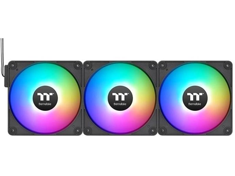 Вентилятор для корпуса Thermaltake CT120 EX Sync Reverse ARGB 120х120x25 черный 4-pin 31.2дБ (упак.:3шт) (CL-F192-PL12SW-A) Ret