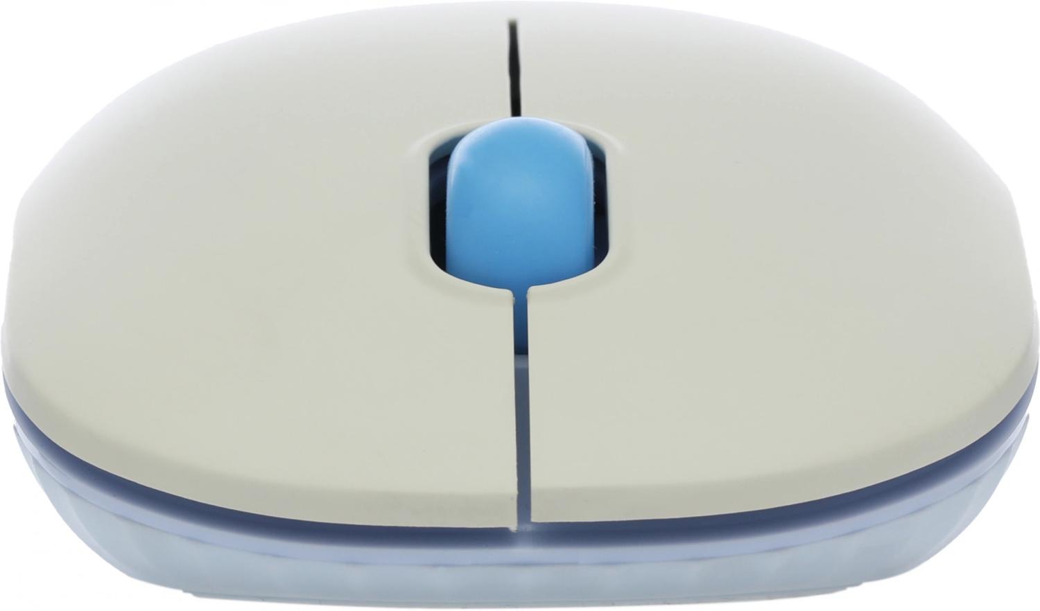 Мышь Acer OMR205 белый/голубой оптическая 1200dpi беспров. USB для ноутбука 3but (ZL.MCEEE.02H)