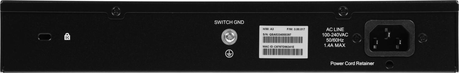 Коммутатор D-Link DGS-1100-24PV2/A DGS-1100-24PV2/A3A (L2) 24x1Гбит/с 12PoE+ 100W управляемый