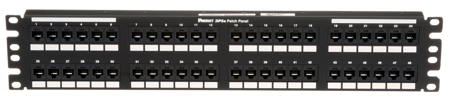 Патч-панель Panduit DP485E88TGY 19" 2U 48xRJ45 кат.5E