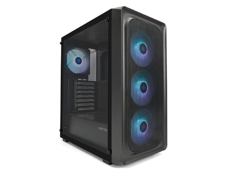 XASTRA Корпус A407 4ARGB Black ATX/Mesh/ tempered glass / 4x120mm ARGB PWM fans/ A407-4FC12A