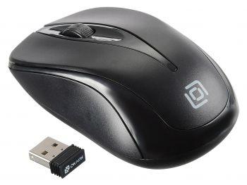 Мышь Оклик 675MW черный оптическая 1200dpi беспров. USB для ноутбука 3but (1025915)