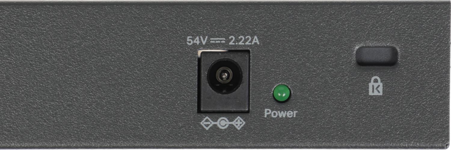 Коммутатор Mercusys MS110CMP (L2) 8x100Мбит/с 2x1Гбит/с 8PoE+ 115W неуправляемый