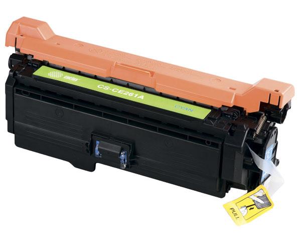 Картридж лазерный Cactus CS-CE261A CE261A голубой (11000стр.) для HP LJ CP4025/CP4525/CM4540