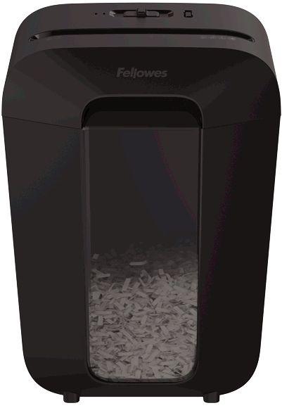 Шредер Fellowes PowerShred LX70 черный (секр.P-4) фрагменты 11лист. 18лтр. скрепки скобы пл.карты