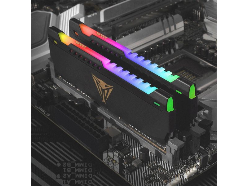 Память DDR4 2x32GB 3600MHz Patriot PVSR464G360C0K Viper Steel RGB RTL Gaming PC4-28800 CL20 DIMM UDIMM 288-pin 1.35В dual rank с радиатором Ret