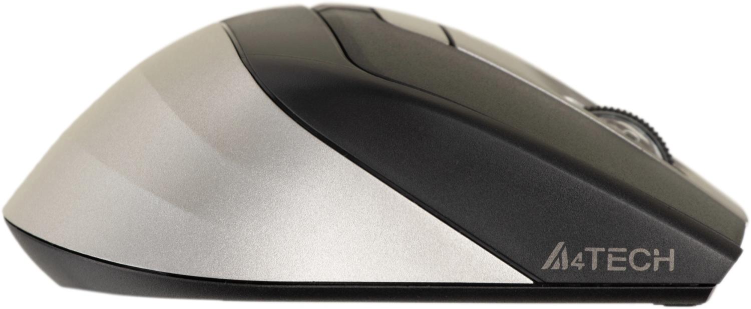 Мышь A4Tech Fstyler FB35 серый оптическая 2000dpi беспров. BT/Radio USB для ноутбука 6but (FB35 SMOKY GREY)