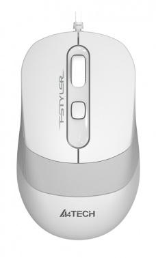 Мышь A4Tech Fstyler FM10 белый/серый оптическая 1600dpi USB 4but (FM10 WHITE)