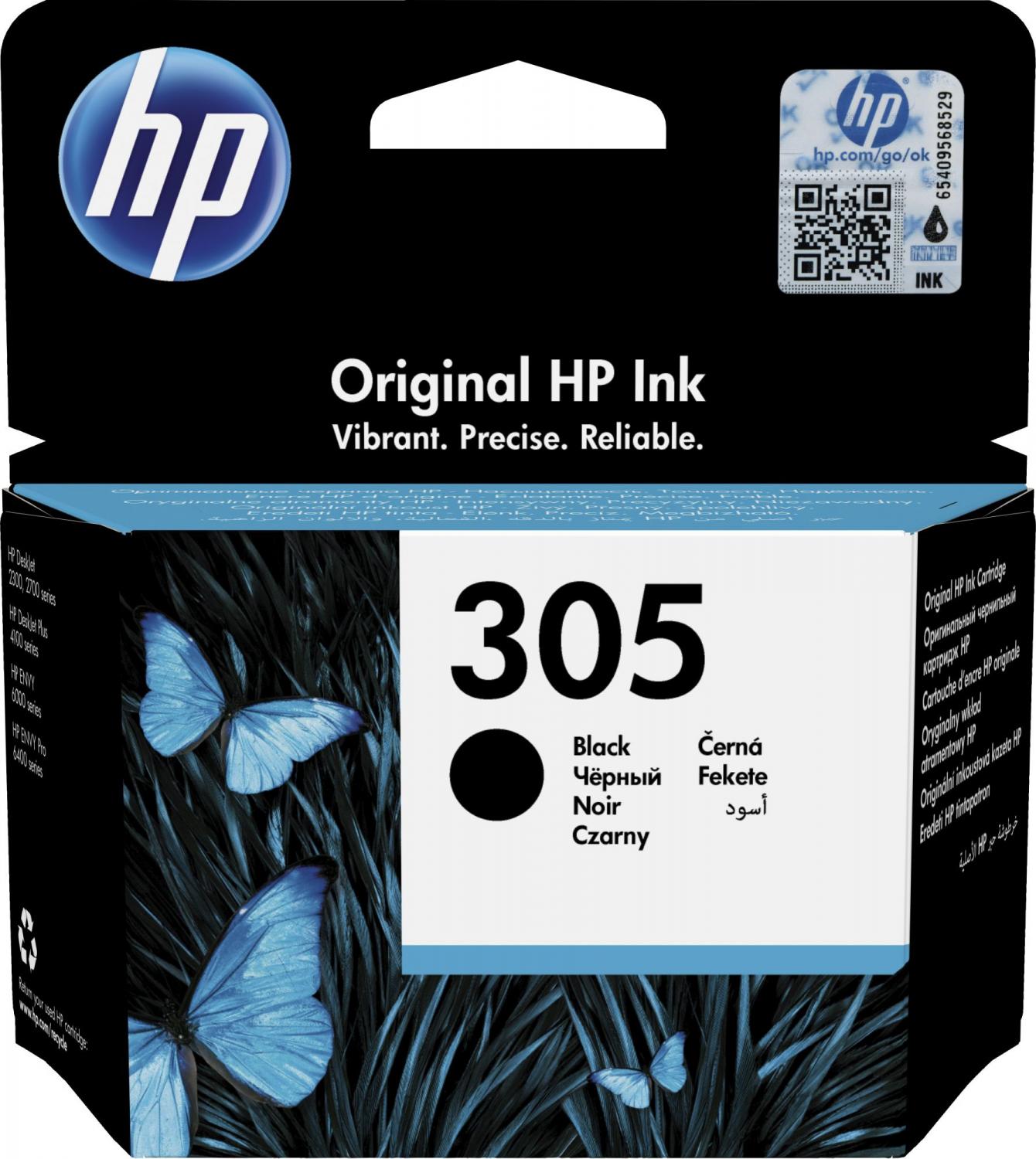 Картридж струйный HP 305 3YM61AE черный печ.гол.в компл. (120стр.) (17.9мл) для HP DJ 2320/2710/2720